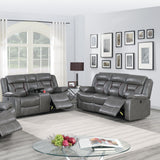 Living Room Set With Pillow Armrest And Tufted Backrest