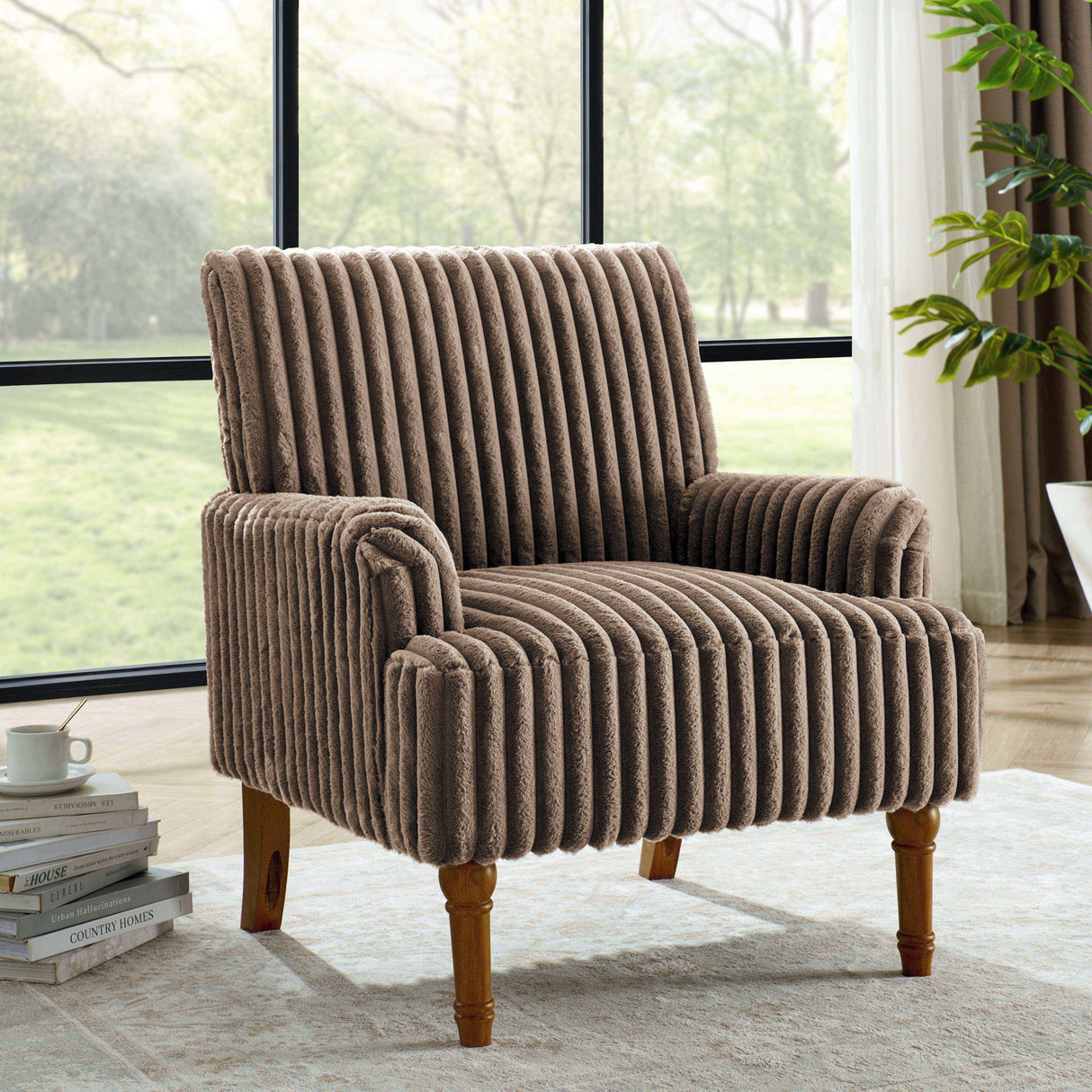 Accent Comfortable Upholstered Armchair For Living Room
