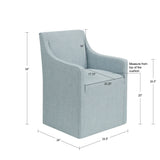 Traditional Skirted Dining Arm Chair