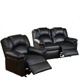 Modern Living Room Set, Cushion Backrest And Pillow Armrest