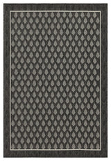Sunshine - 5'3" X 7'3" Indoor, Outdoor Polypropylene Area Rug - Anthracite
