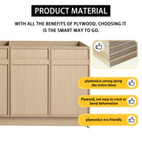Freestanding Bathroom Vanity With Resin Sink & Soft Close Cabinet Doors
