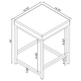 Upholstered Square Vanity Stool