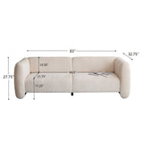 Tonson - 3 Seater Sofa, Wave Design