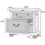 3 Piece Bedroom Set, Bed With 2 Nightstands