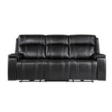 Gary - Power Reclining Sofa With Pillow Top Arms, Hidden Cup Holders - Black