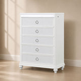 Abigale - 5 Drawer Chest With LED Lighting - White