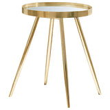 Lymon - Round Top End Table - Gold