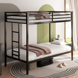 Adam - Twin Over Twin Bunk Bed - Black
