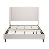 Harper - Tall Headboard Upholstered Bed / High Headboard / Elegant Simplicity / No Box Spring Needed