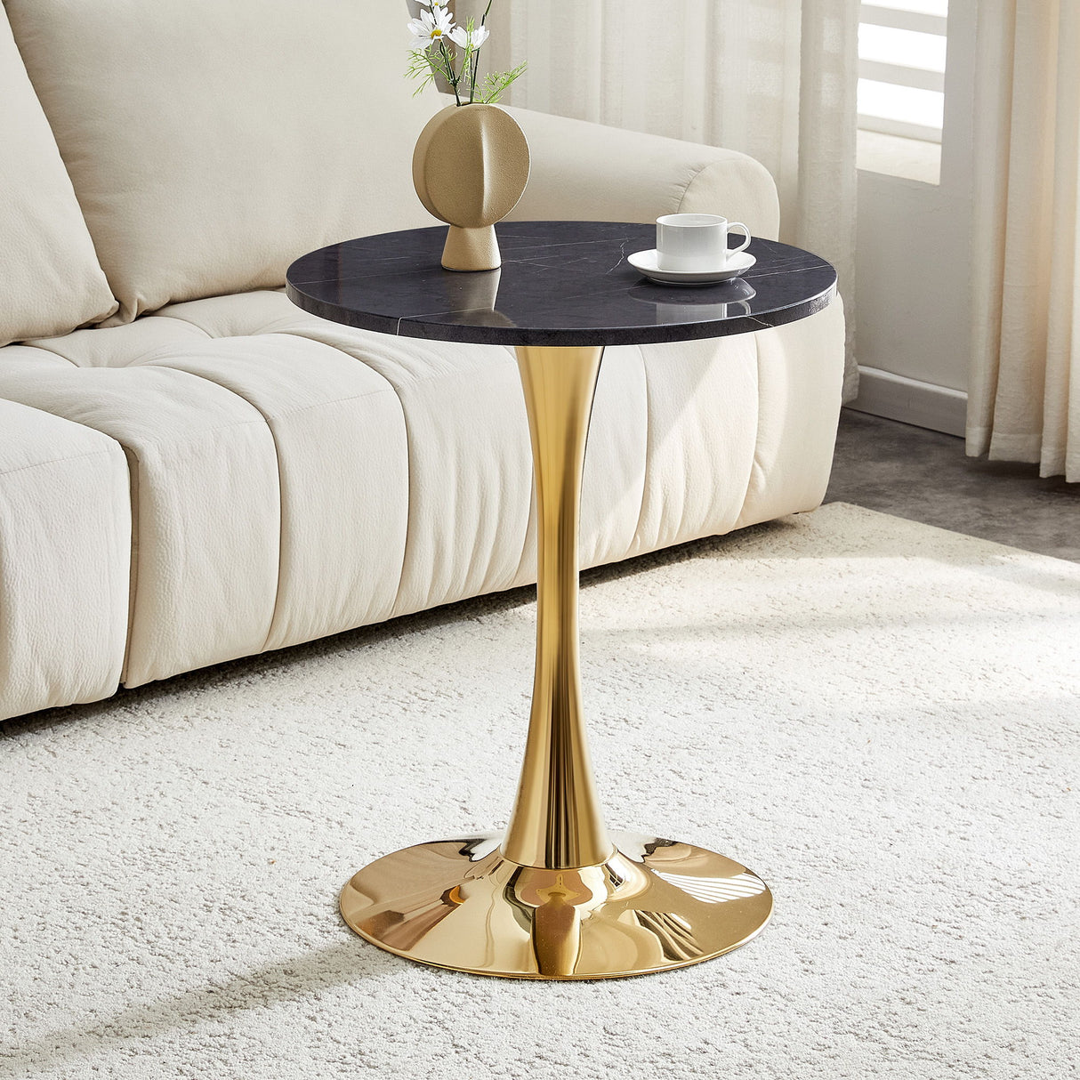 Round Dining Table With Thickened Top For Kitchen