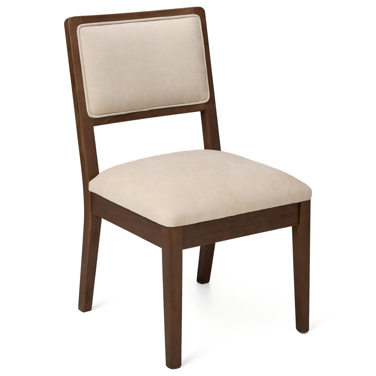 Compact Ergonomic Upholstered Side Chairs (Set of 2)