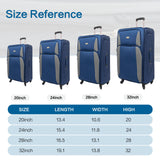 4 Piece Set Softshell Luggage