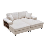 Convertible Sectional Sofa, Sleeper Oversized Living Room Lounge
