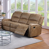 Modern Reclining Sofa With Padded Seat And Backrest