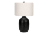 Lighting, Table Lamp, Ceramic, Contemporary - Black / Cream