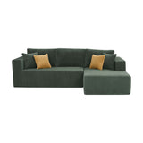 L - Shape Full Compressed Upholstered Sectional