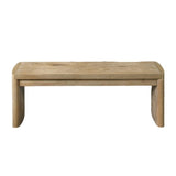 Upholstered Bench For Dining Room - Oak