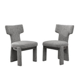 Armless Curved Back Accent Chairs