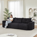 3 Seater With Thickened Armrests Sofa For Living Room