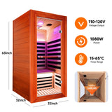 Oguman - Infrared Sauna Room Single With Whole Body Heating - Natural