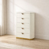 La Pierre - 5 Drawer Chest - Beige