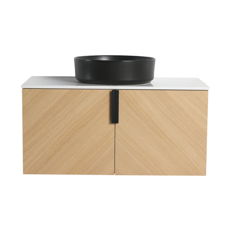 Wall Mounted Bathroom Vanity With Art Sink