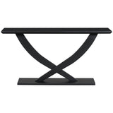 Console Table With Cross Leg Base And Reinforced Support Plate