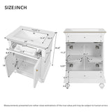 Modern Bathroom Vanity With Tip-Out Drawer And Soft-Close Hinges