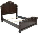 3 Piece Bedroom Set, Majestic Formal Bed With 2 Nightstands