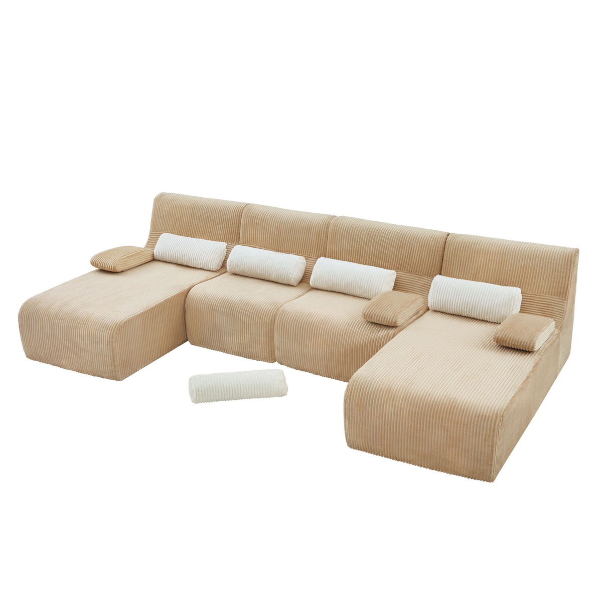 Oversized Sectional Sofa, Living Room Seating With Modular Design