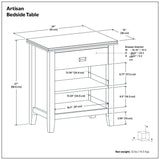 Artisan - Handcrafted Bedside Table