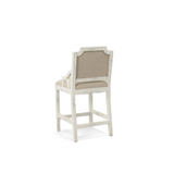 ZVD CAMRY WHITE STOOL 30 W/BACK - BAR30NWB
