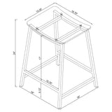 Staten - Backless Counter Stool (Set of 2) - Chrome