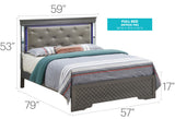Verona - Full Bed - Metalic Black