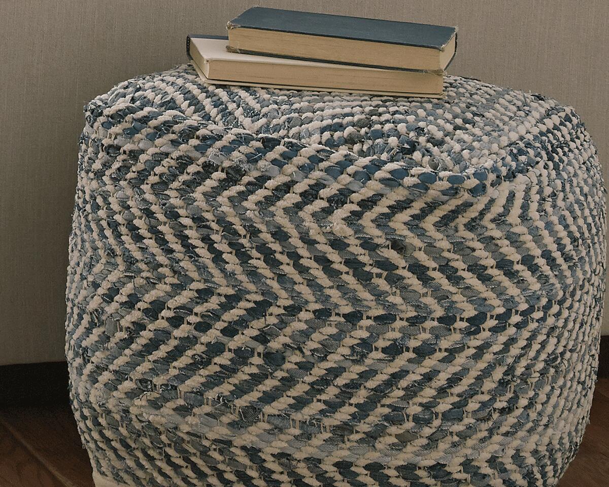Chevron Pouf - A1000445