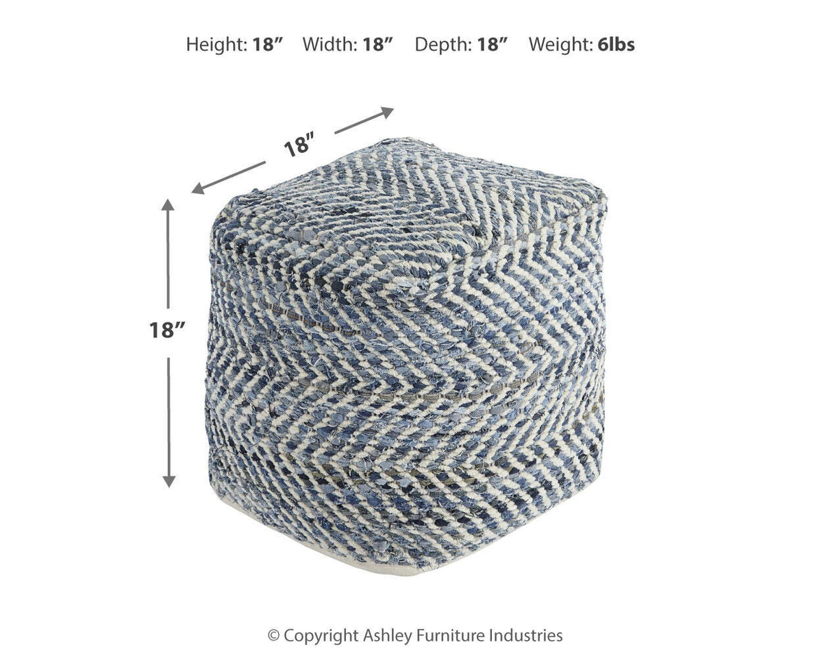 Chevron Pouf - A1000445
