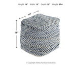 Chevron Pouf - A1000445