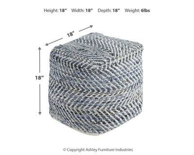 Chevron Pouf - A1000445