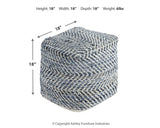 Chevron Pouf - A1000445