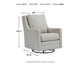 Kambria Swivel Glider Accent Chair - A3000206