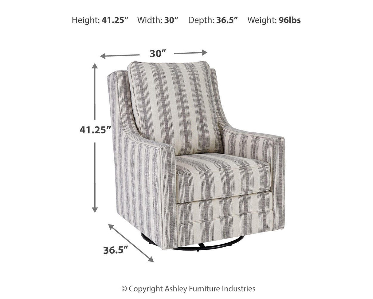 Kambria Swivel Glider Accent Chair - A3000207