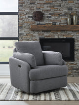 Alainmont Next-Gen Nuvella Swivel Power Recliner - A3000738