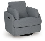 Alainmont Next-Gen Nuvella Swivel Power Recliner - A3000738