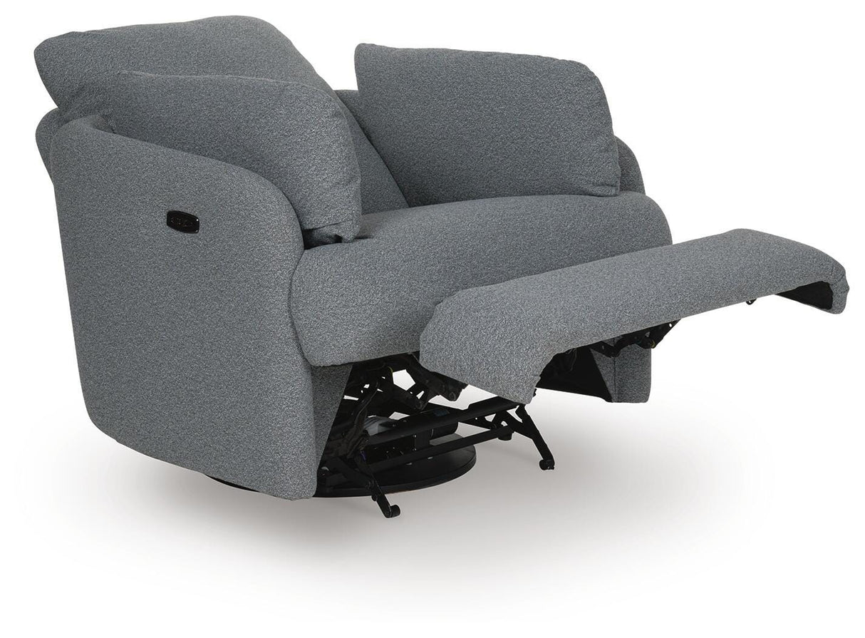 Alainmont Next-Gen Nuvella Swivel Power Recliner - A3000738