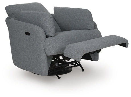 Alainmont Next-Gen Nuvella Swivel Power Recliner - A3000738