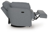 Alainmont Next-Gen Nuvella Swivel Power Recliner - A3000738