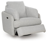 Alainmont Next-Gen Nuvella Swivel Power Recliner - A3000739