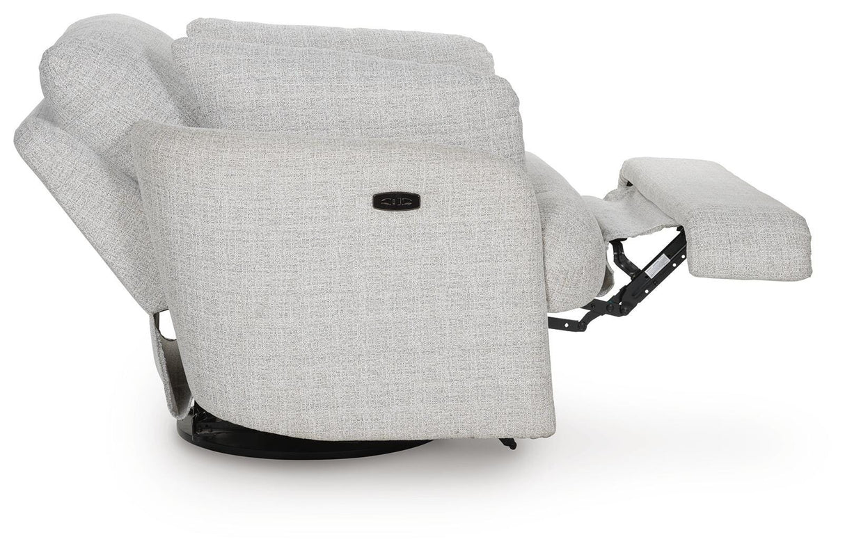 Alainmont Next-Gen Nuvella Swivel Power Recliner - A3000739