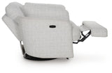 Alainmont Next-Gen Nuvella Swivel Power Recliner - A3000739